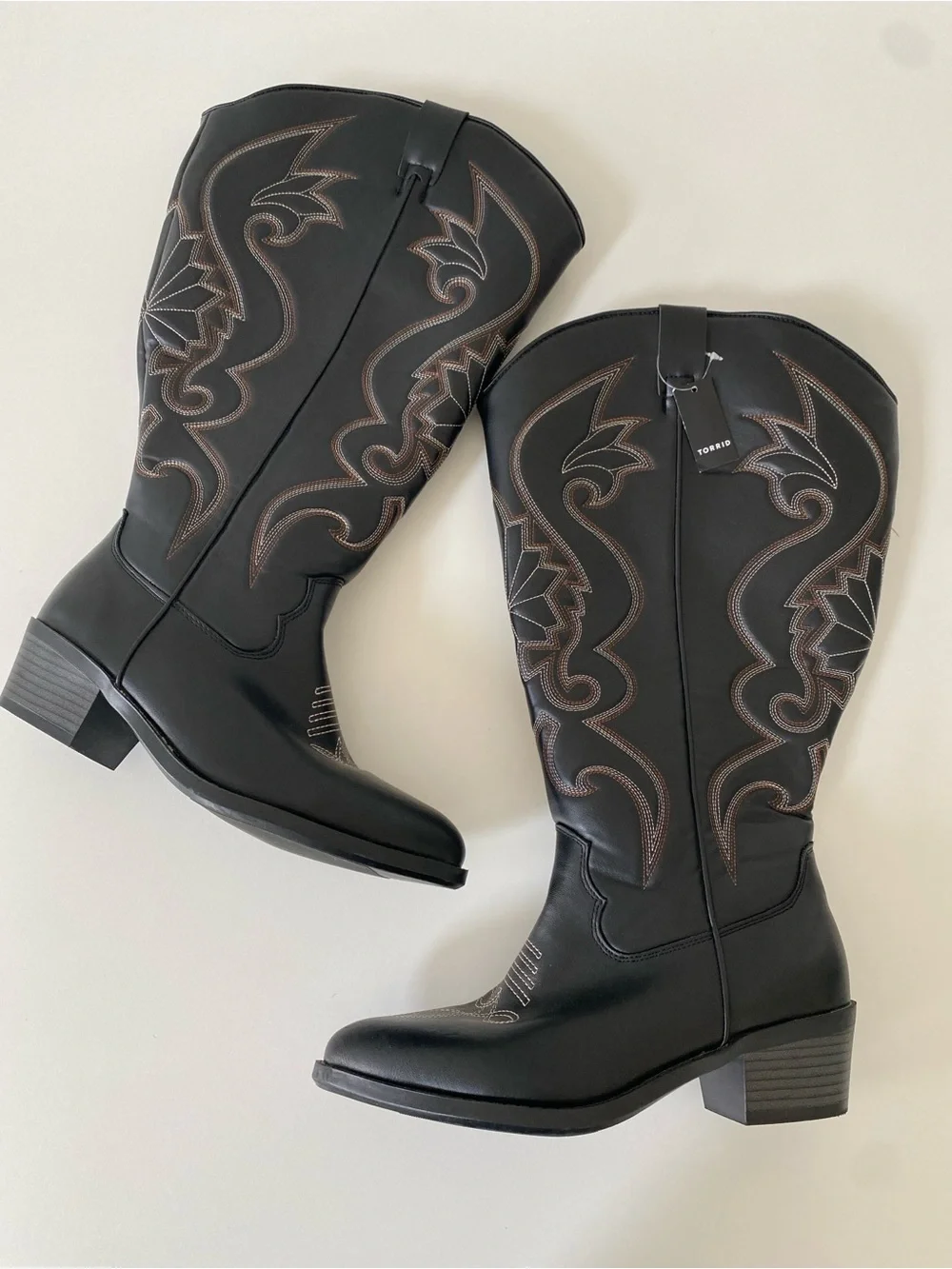 NEW ✨ Torrid Tall Western Knee Boot (Wide width and calf) size 8.5 Black